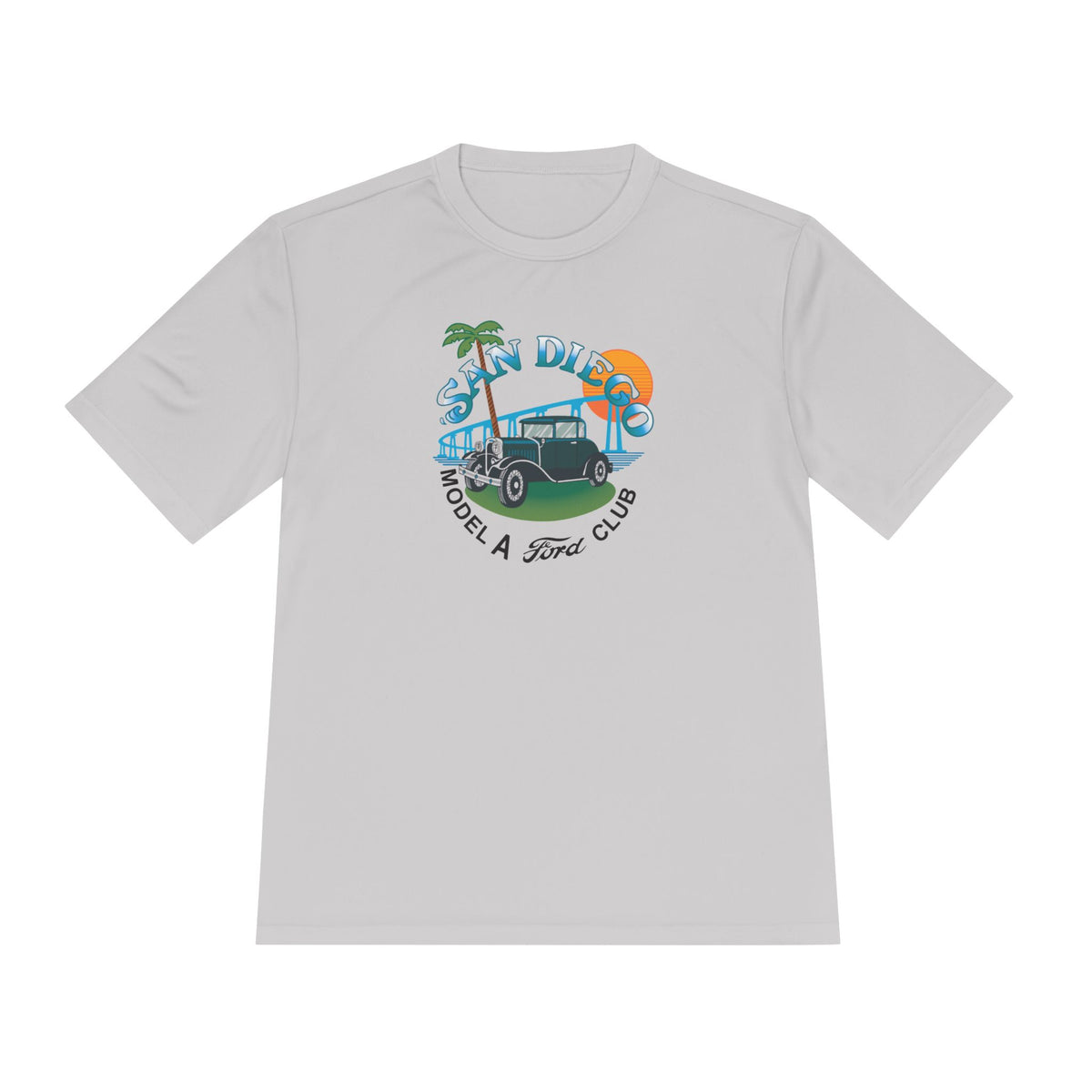 San Diego Model A Ford Club Tee — Moisture‑Wicking Shirt