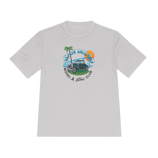 San Diego Model A Ford Club Tee — Moisture‑Wicking Shirt