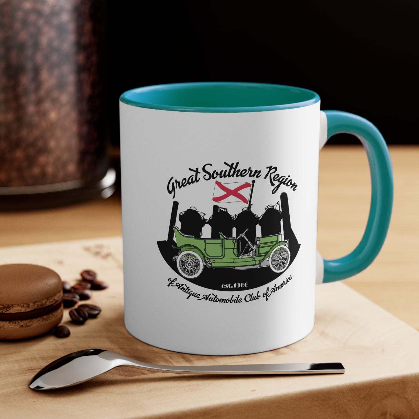 Great Southern Region AACA Accent Mug — Great Southern Region Vintage Automobile Club Design