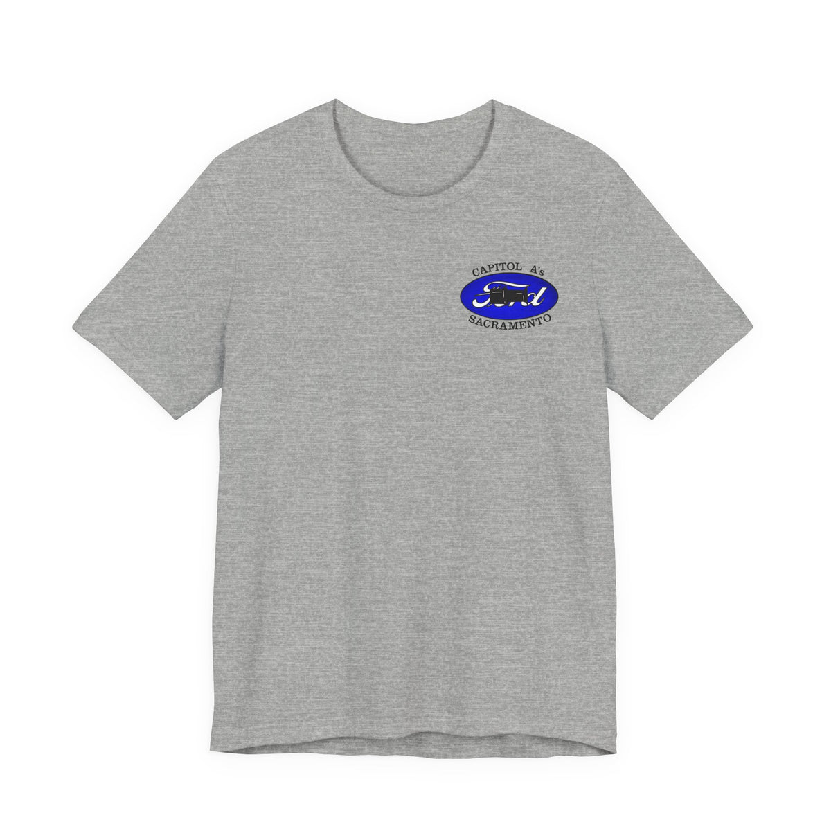 Capitol A's (single small logo) Unisex Soft Short Sleeve Tee