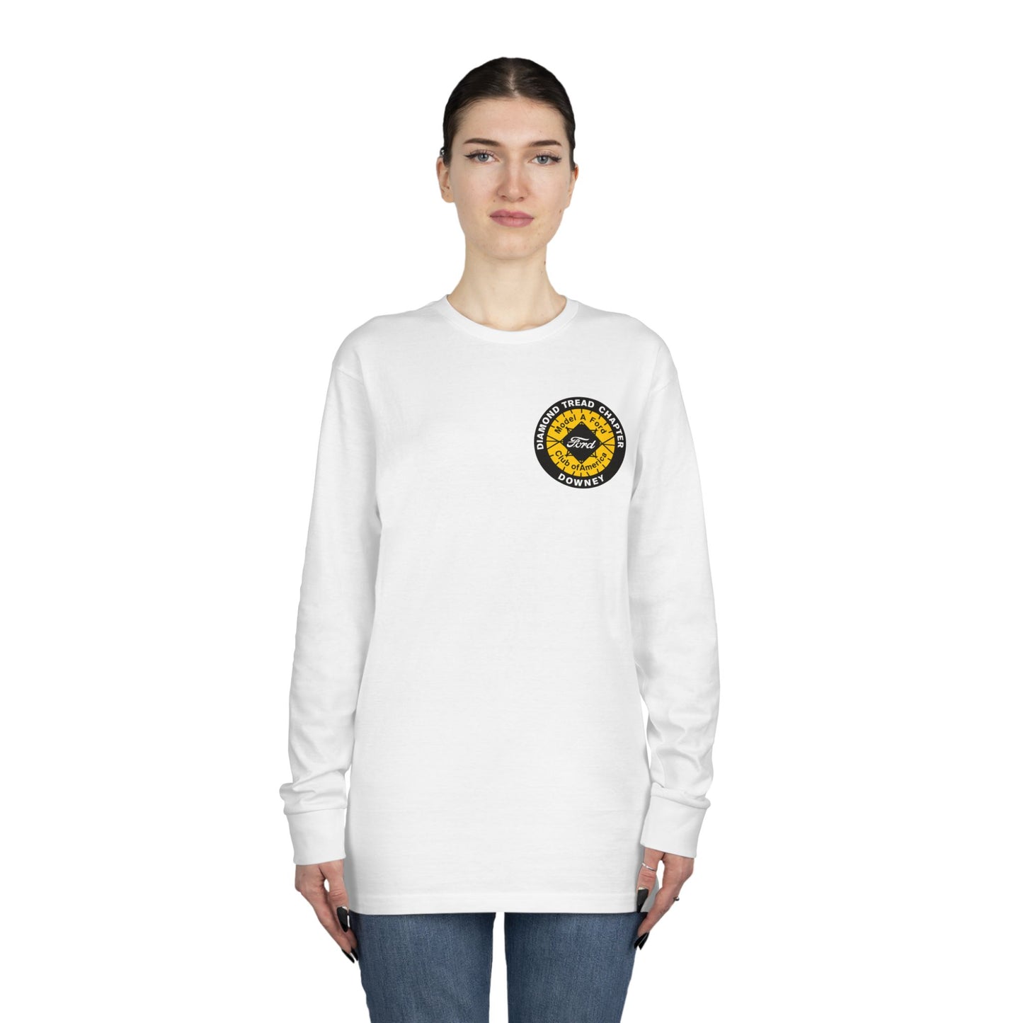 Diamond Tread Chapter Downey Long Sleeve Tee — Minimal Chest Logo