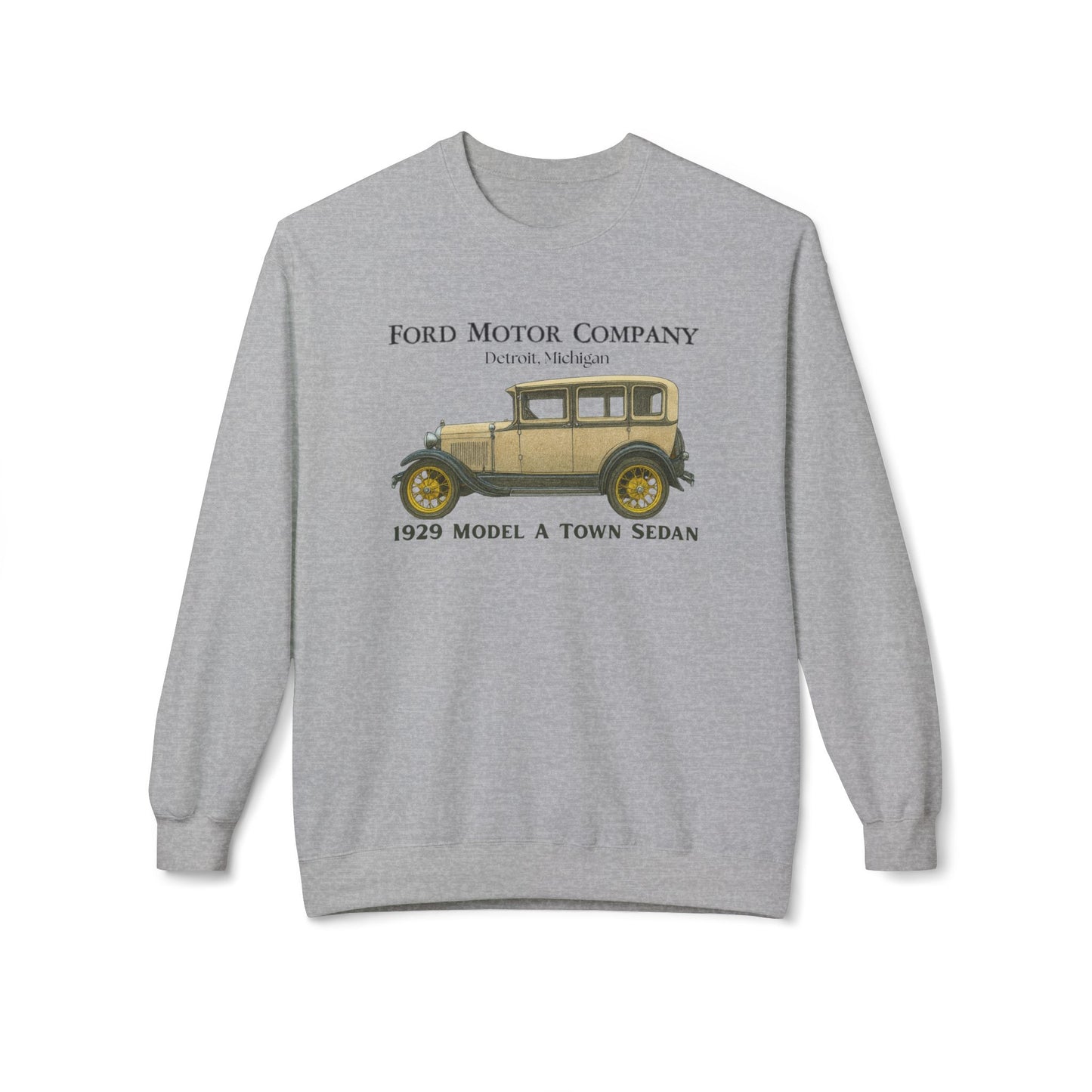1929 Ford Model A Town Sedan Sweatshirt – Vintage Car Crewneck