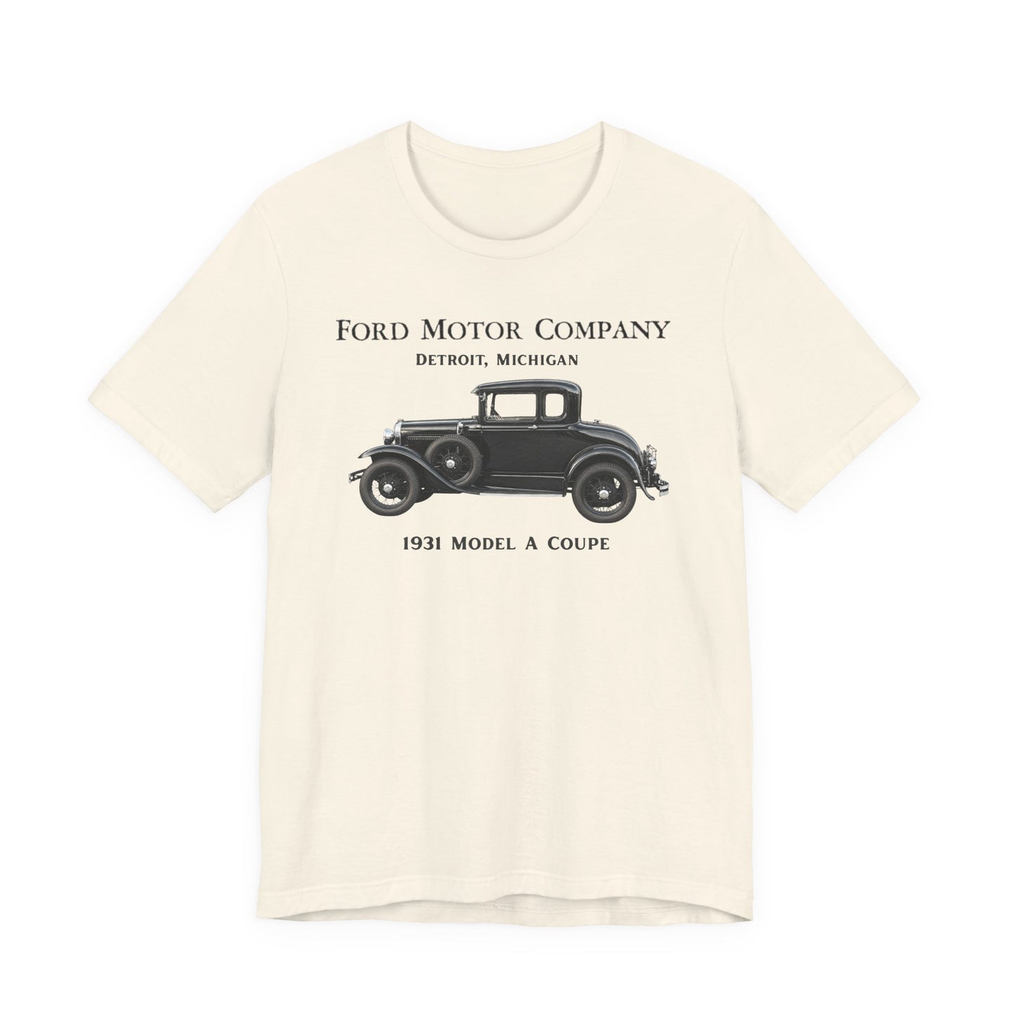 1931 Ford Model A Coupe (RBS) - Unisex Jersey Short Sleeve Tee (RBS)
