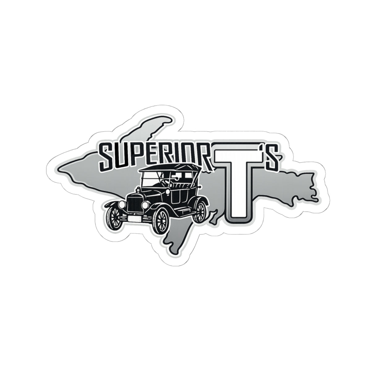 Superior T’s Vintage Car Kiss-Cut Sticker