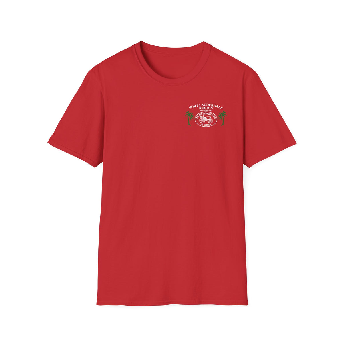 Fort Lauderdale Region AACA T-Shirt - Unisex Softstyle T-Shirt Front and Back Logos