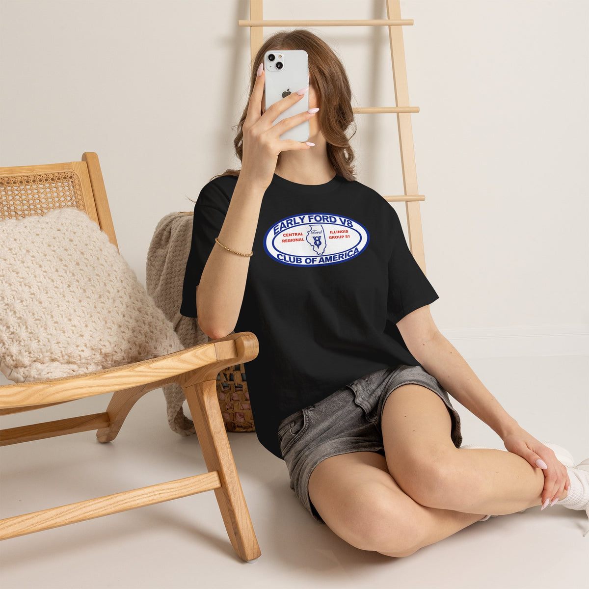 Early Ford V8 Club of America Unisex Heavy Cotton Tee