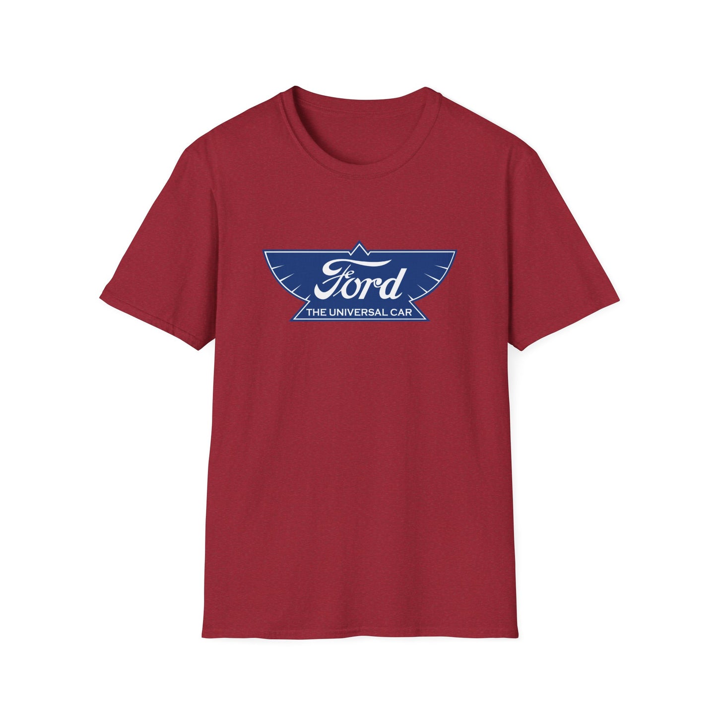 Ford Logo T‑Shirt — Vintage 'The Universal Car' Blue Emblem