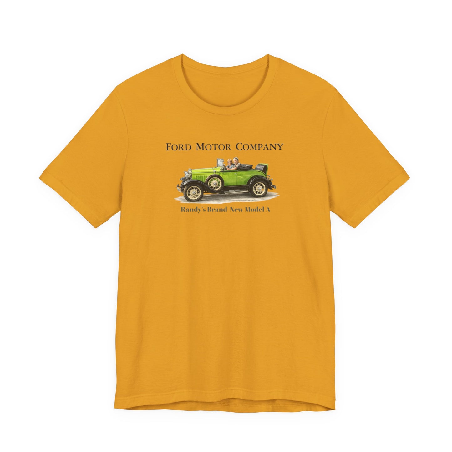 Randy's Brand-New Model A Tee — Classic Antique Car Graphic Shirt