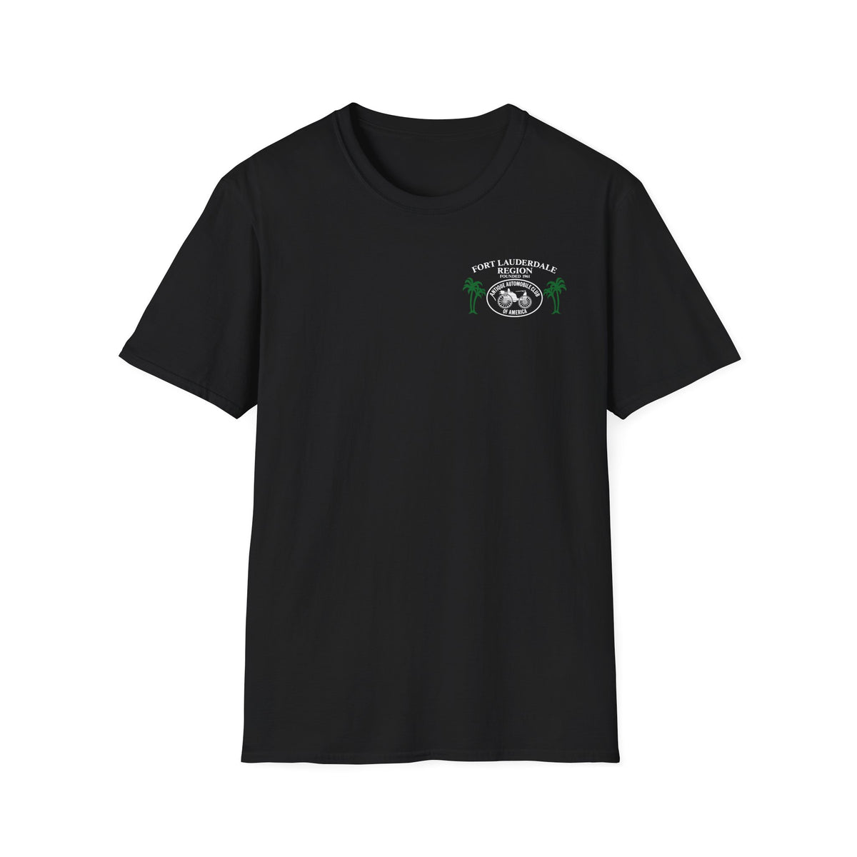 Fort Lauderdale Region AACA T-Shirt - Unisex Softstyle T-Shirt Front and Back Logos