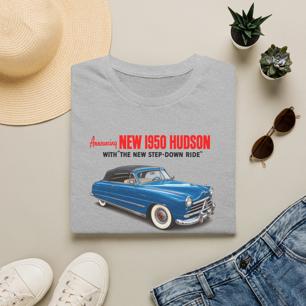 1950 Hudson Commodore Six Convertible Brougham Tee – Unisex Softstyle T-Shirt