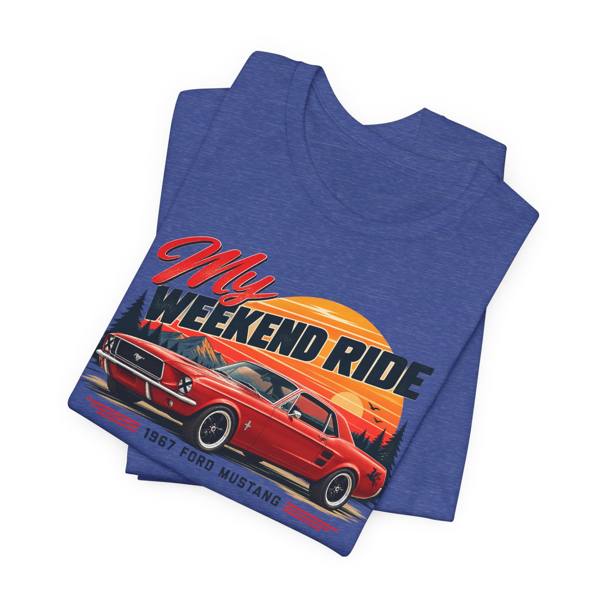 1967 Ford Mustang "My Weekend Ride" Unisex Soft Short Sleeve Tee