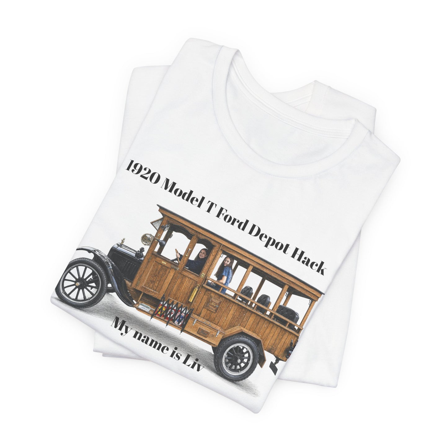1920 Model T Ford Depot Hack T-Shirt — Unisex Jersey Short Sleeve Tee (DanS)