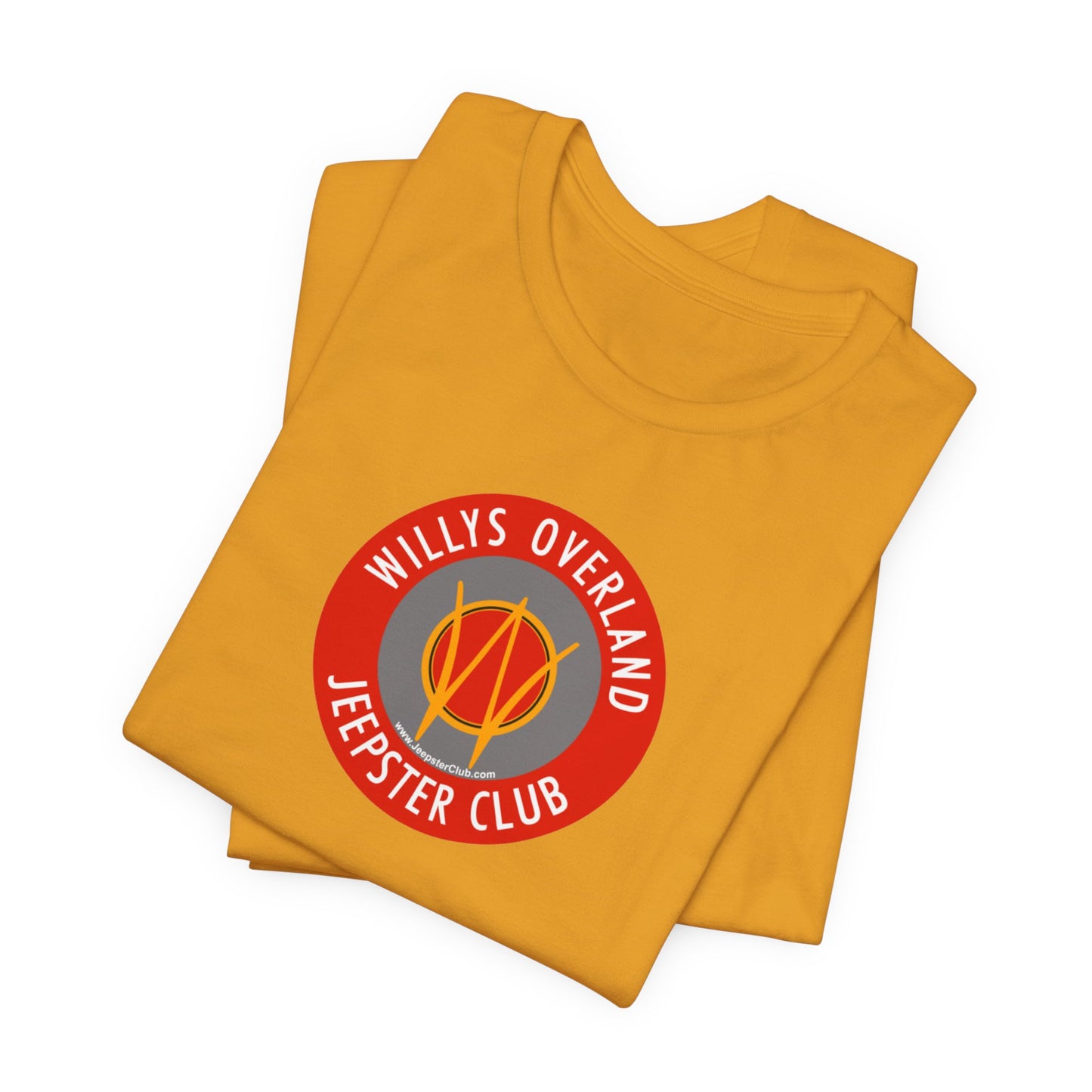 Willys Overland Jeepster Club Graphic Tee - Unisex Jersey Short Sleeve Tee
