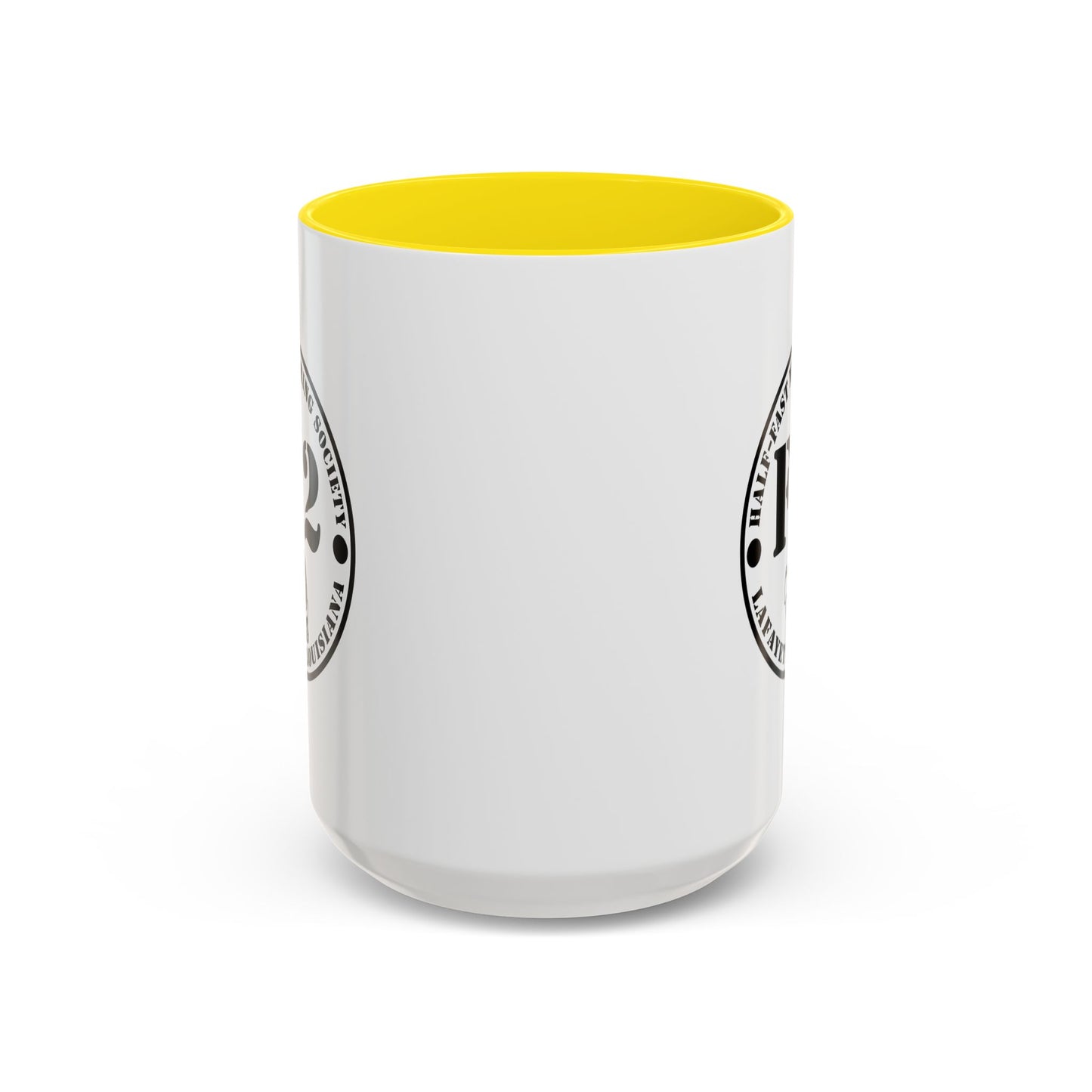 F/2 Half-Fast Motoring Society Accent Coffee Mug — Lafayette, Louisiana Emblem (11/15oz)