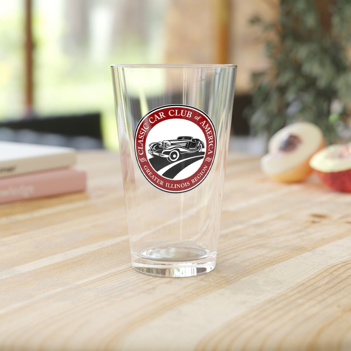Classic Car Club of America Greater Illinois Region Pint Glass – 16oz Glass