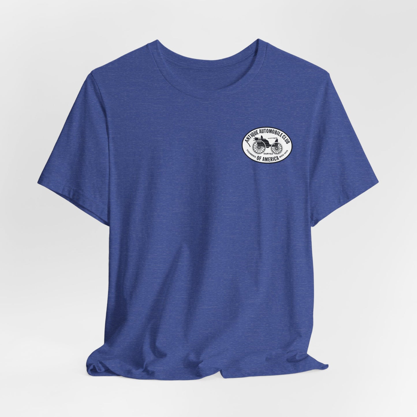 Shenandoah Region AACA Tee — Small White AACA Logo on Front and Large White Shenandoah Region AACA Logo on Back