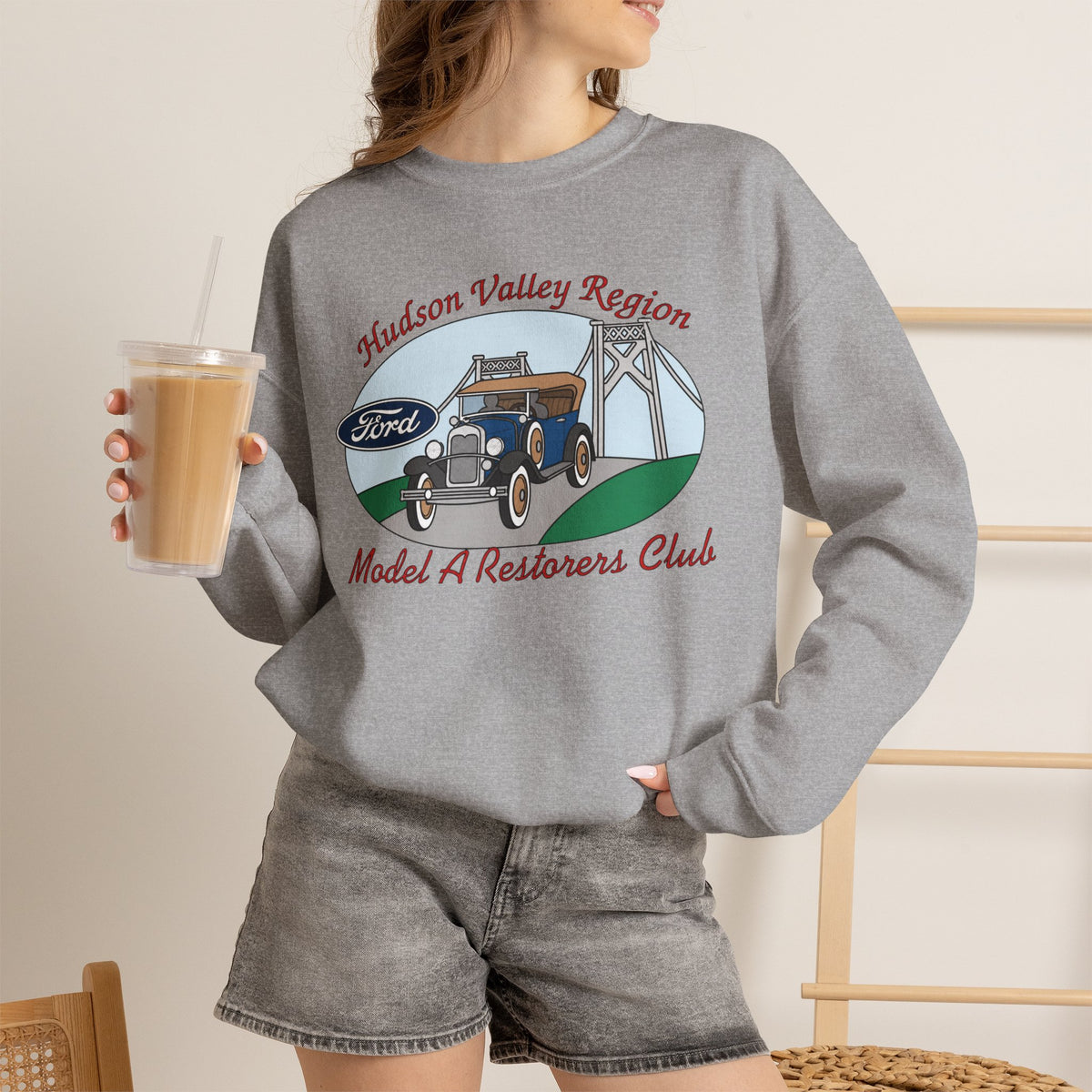 Hudson Valley Model A Restorers Club Crewneck Sweatshirt — Unisex Heavy Blend™ Crewneck Sweatshirt